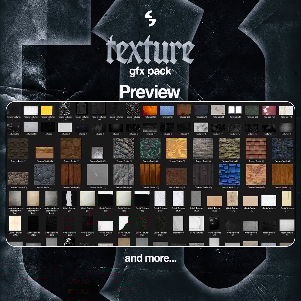 Example application of a grunge texture overlay on a poster design