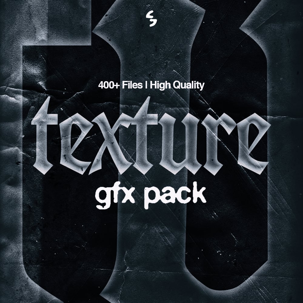 Preview grid showing 400+ textures from the Texture Graphics Pack by GstaikDesigns