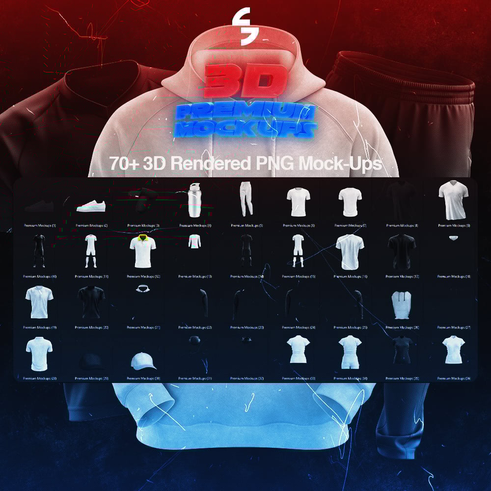 Close-up of hoodie 3D mock-up showing texture and stitching details