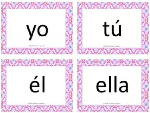 Encuéntralo: Subject Pronouns in Spanish Game