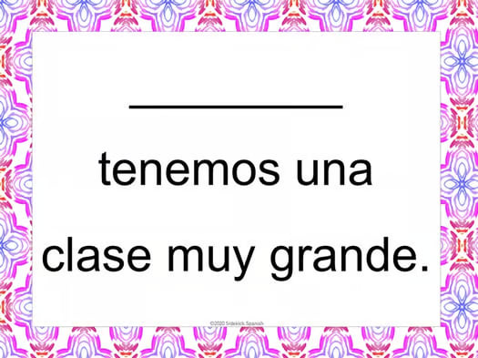 Encuéntralo: Subject Pronouns in Spanish Game