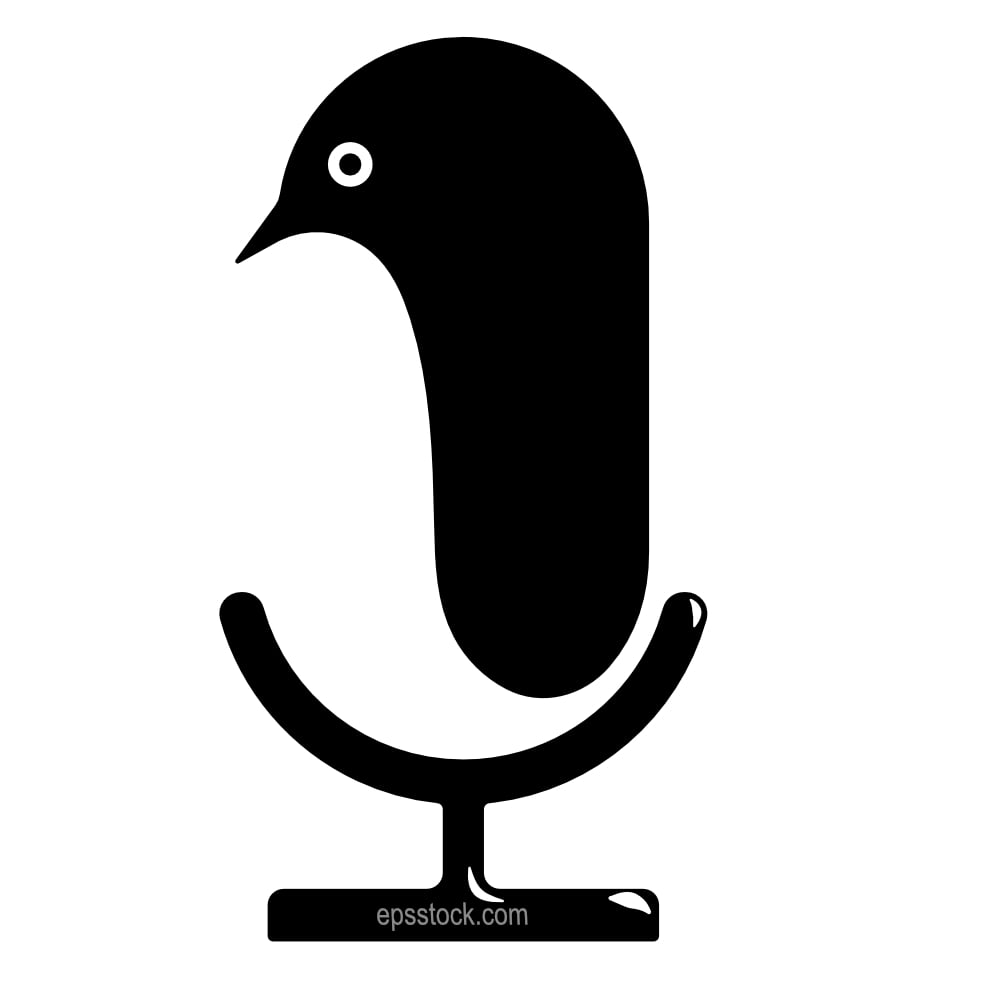 penguin microphone shape