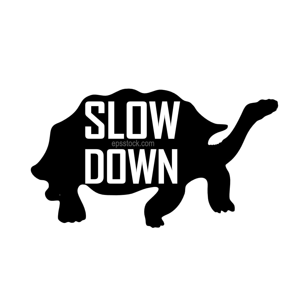 slow down sign
