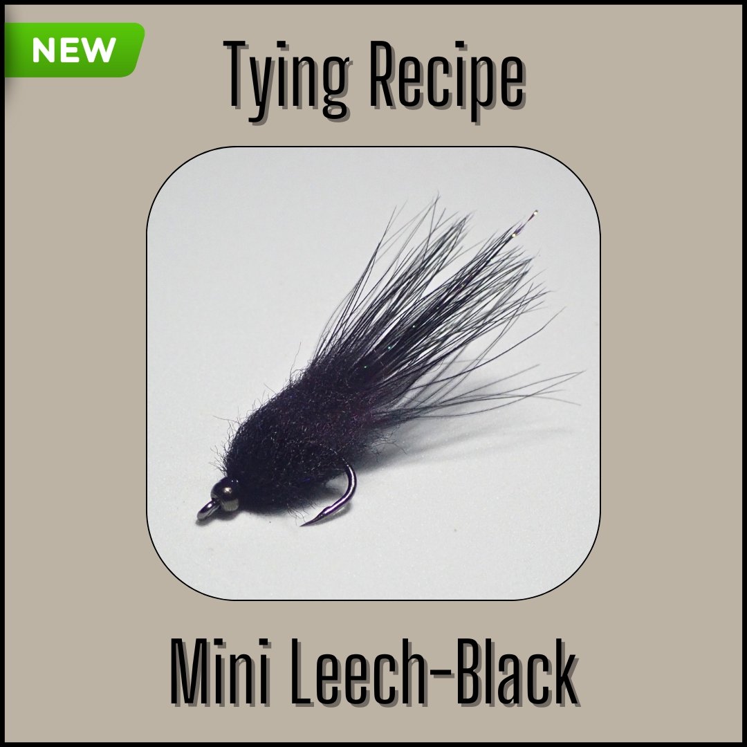 Tying recipe for the beadhead Black Mini Leech trout streamer fly by The Fly Guy.