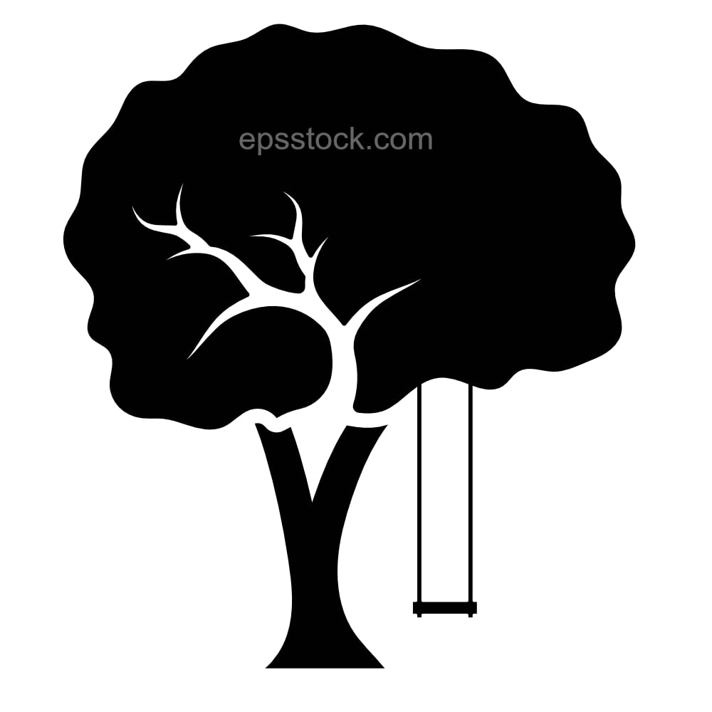 tree with swing