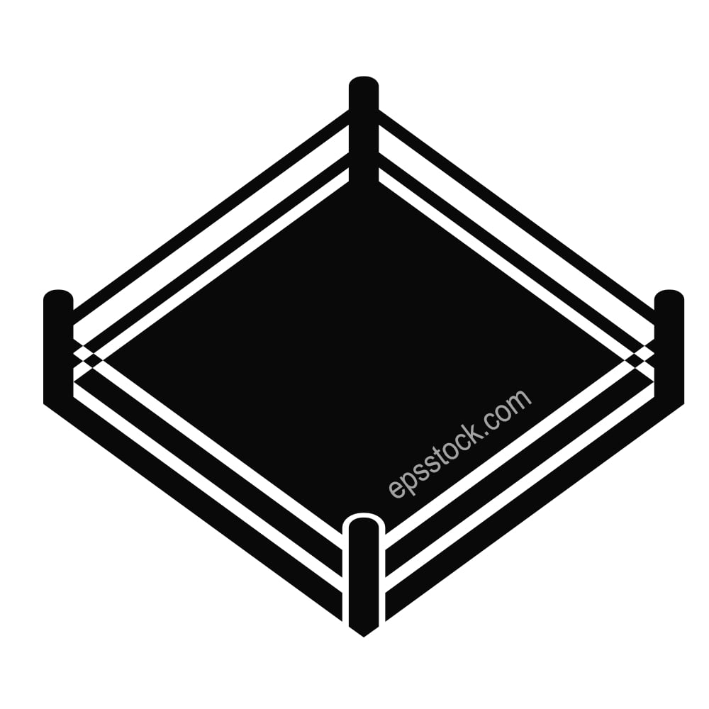 Boxing ring emblem