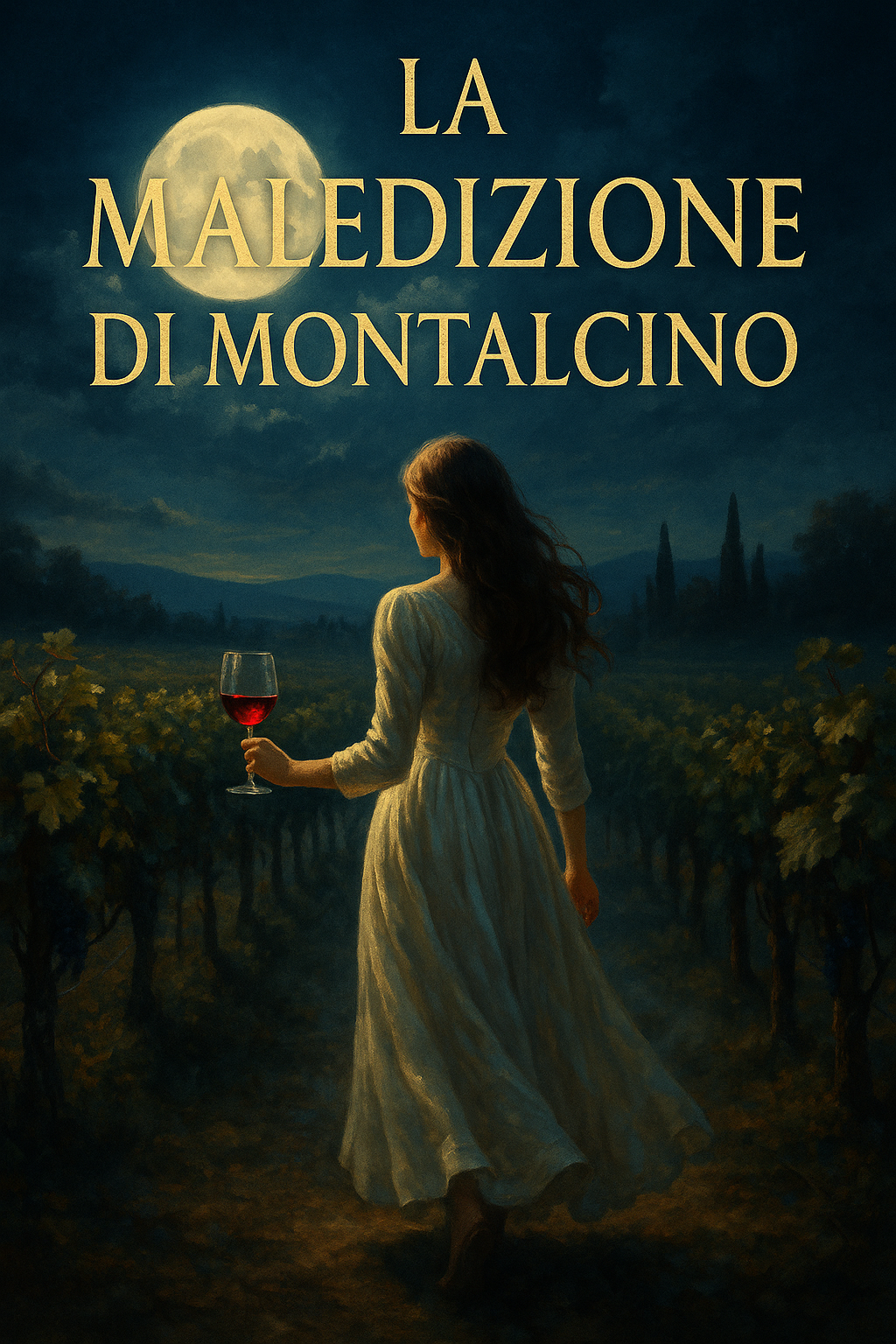 La Maledizione di Montalcino — un romanzo mistico dove vino, luna e destino si intrecciano.