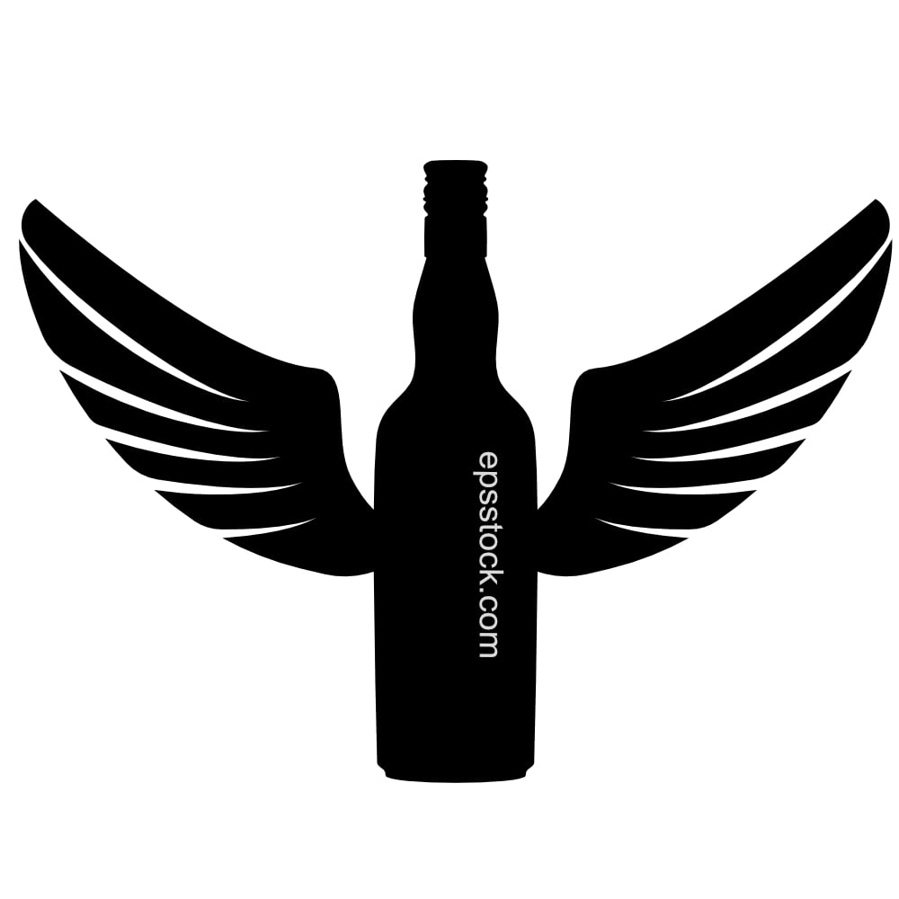 bottle with wings