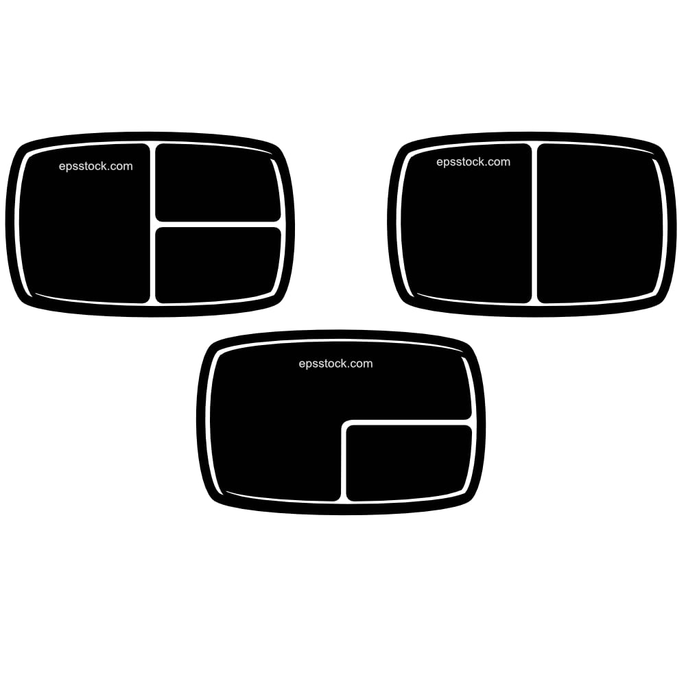 empty lunch box top view