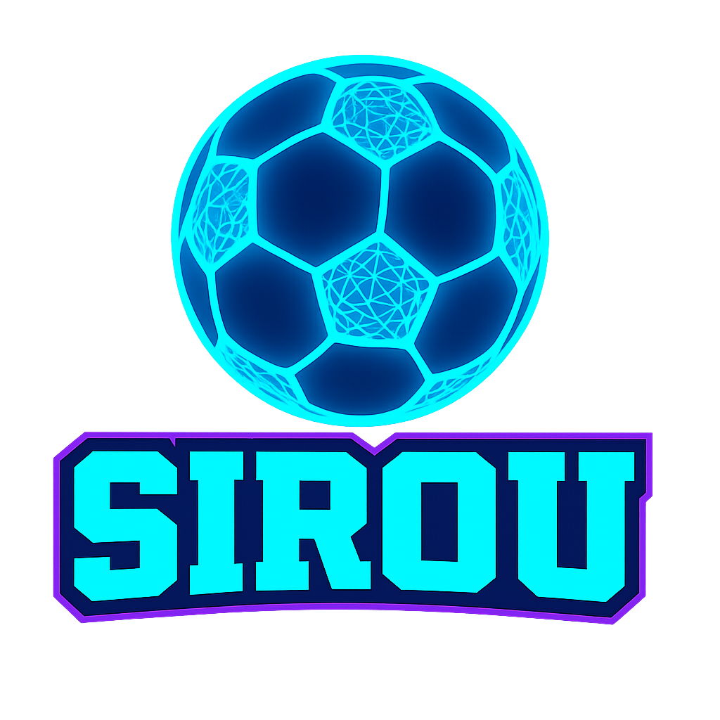 شعار لعبة SIROU – لعبة إنجاز ممتعة مستوحاة من كرة القدم لتحويل الأهداف اليومية إلى تحديات مشوقة. > SIROU logo – a fun football-inspired productivity game that turns daily goals into exciting challenges