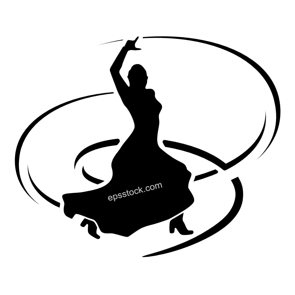 Flamenco dancer woman