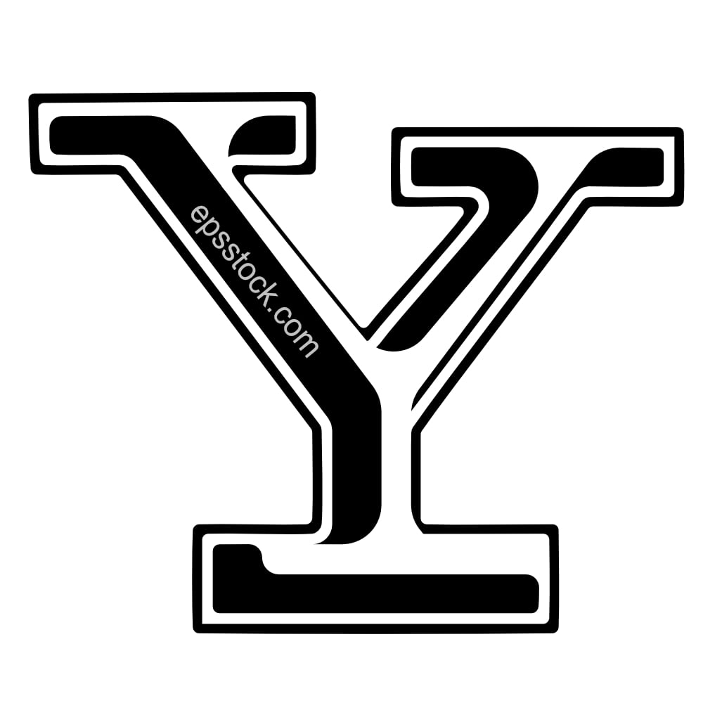 Y letter emblem