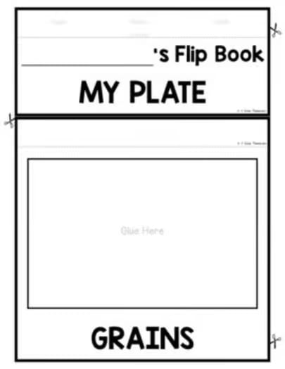 My Plate Healthy Eating Habits FLIP Book Food and Nutrition