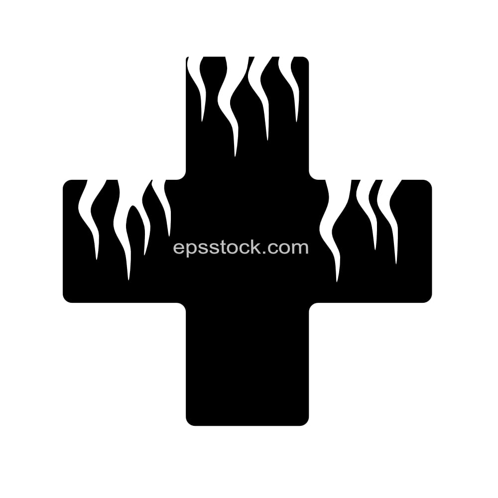 frozen medical cross