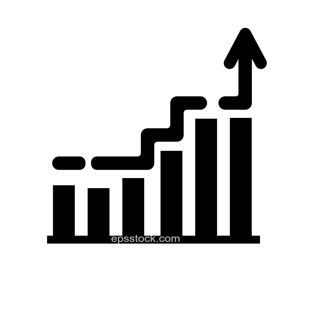 Arrow, chart, direction, grow, grow arrow, profit, up