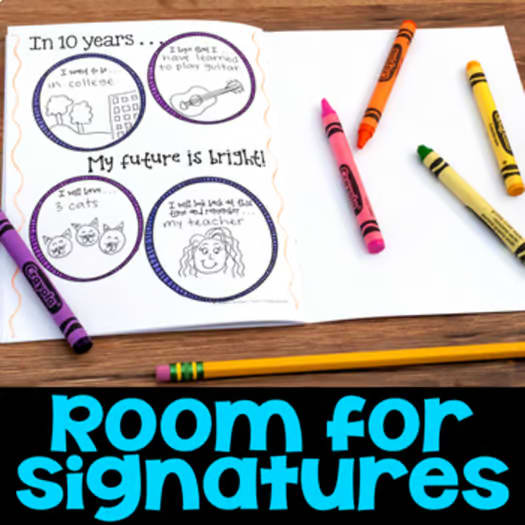 End of the Year Memory Book Reflection 2nd Grade 3rd 4th 5th Last Week Activity