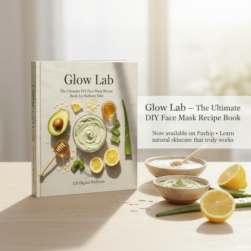 Glow Lab, DIY face masks, natural skincare, clean beauty, skincare eBook,
