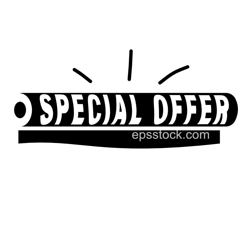 special offer rubber stamp