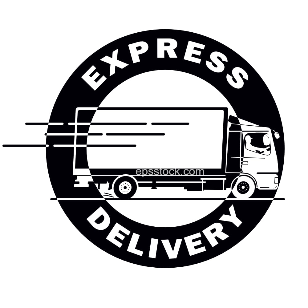 express delivery rubber stamp