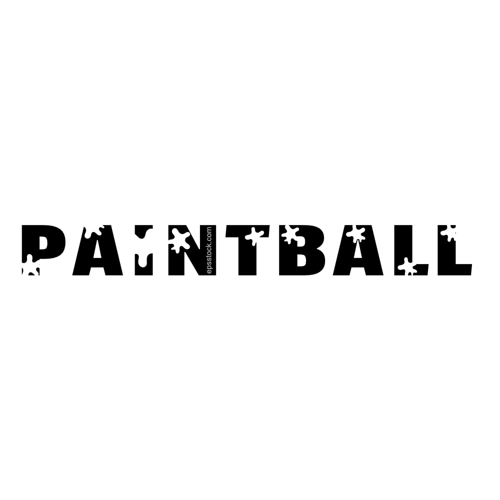 Paintball lettering