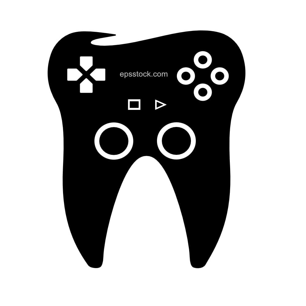 tooth like game joystick