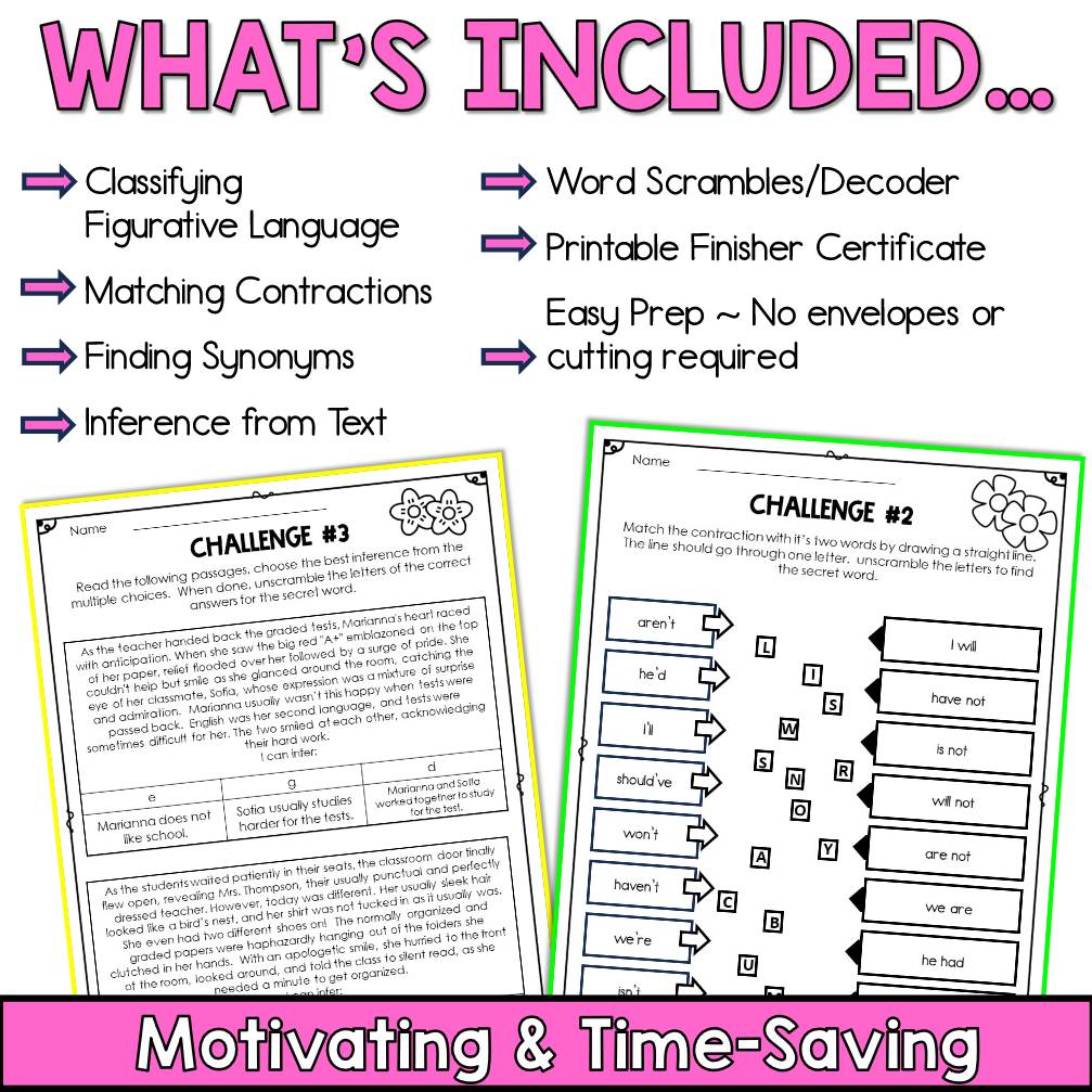 Spring Escape Room -Before Spring Break Activities - After Spring Break Activity