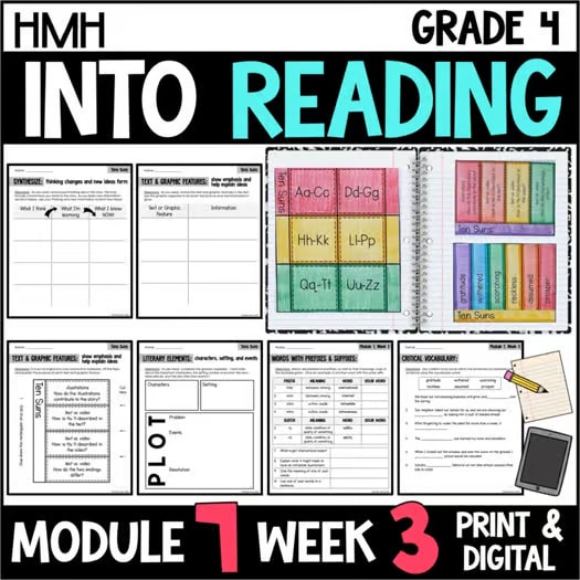 Into Reading HMH 4th Grade Module 7 Week 3 Ten Suns Supplement • Version 1 2 3