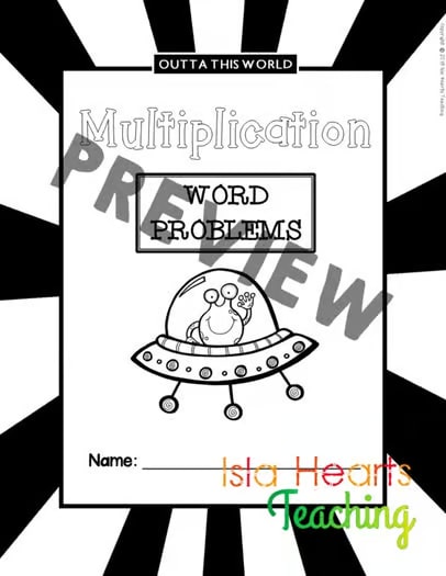 Multiplication Word Problems Worksheets (2nd & 3rd Grade Math Story Problems)