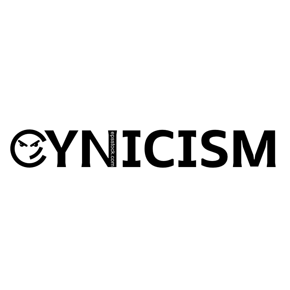cynicism lettering
