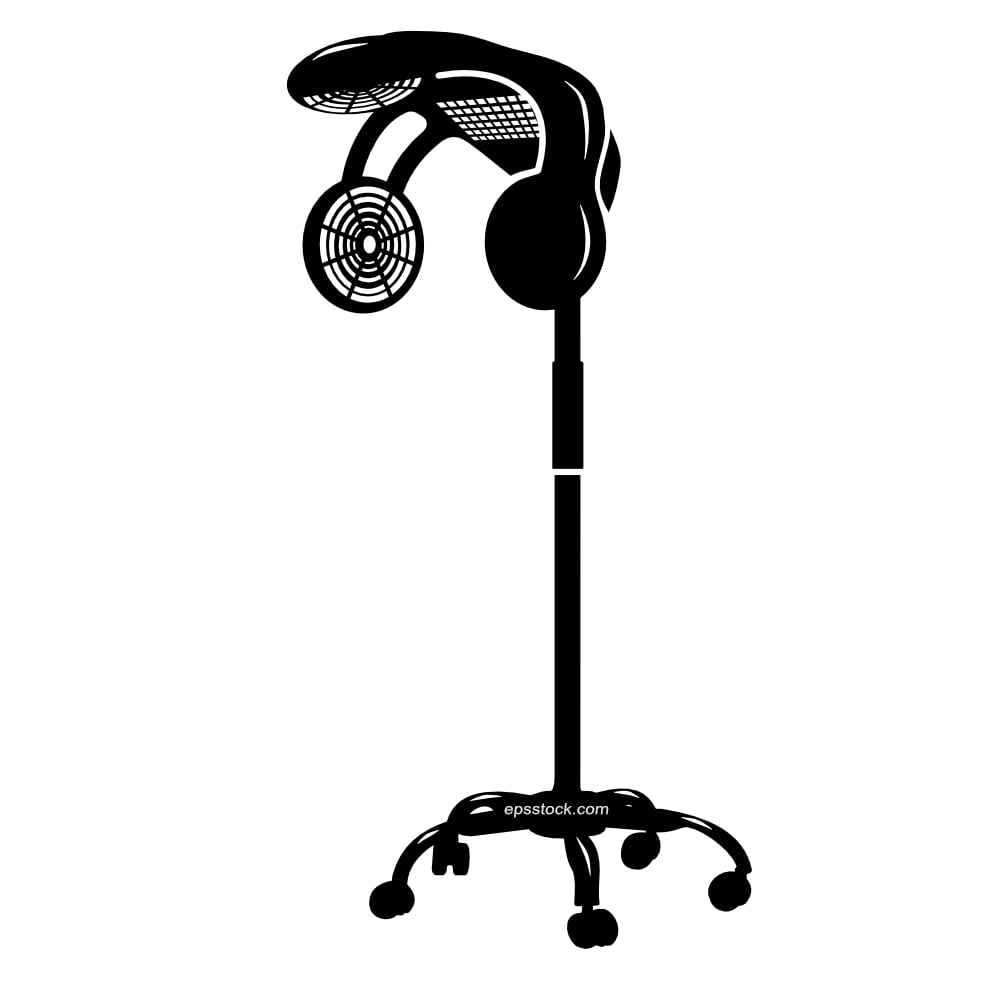 Infrared Lamp Hair Hood Dryer