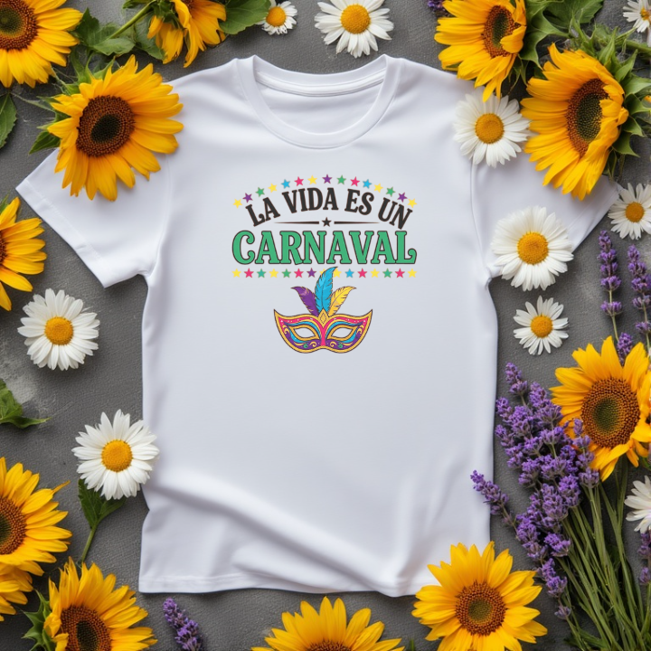 La vida es un carnaval t-shirt graphic