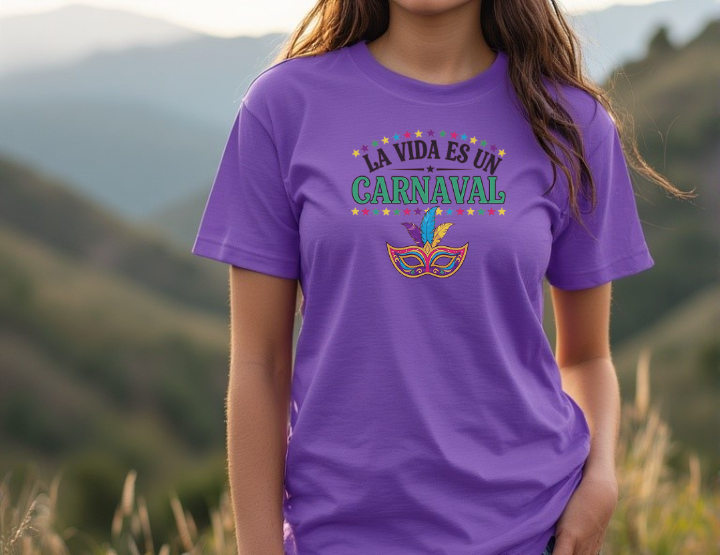 La vida es un carnaval t-shirt graphic
