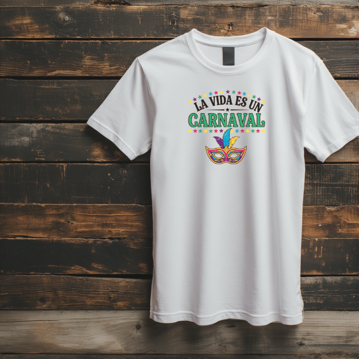 La vida es un carnaval t-shirt graphic