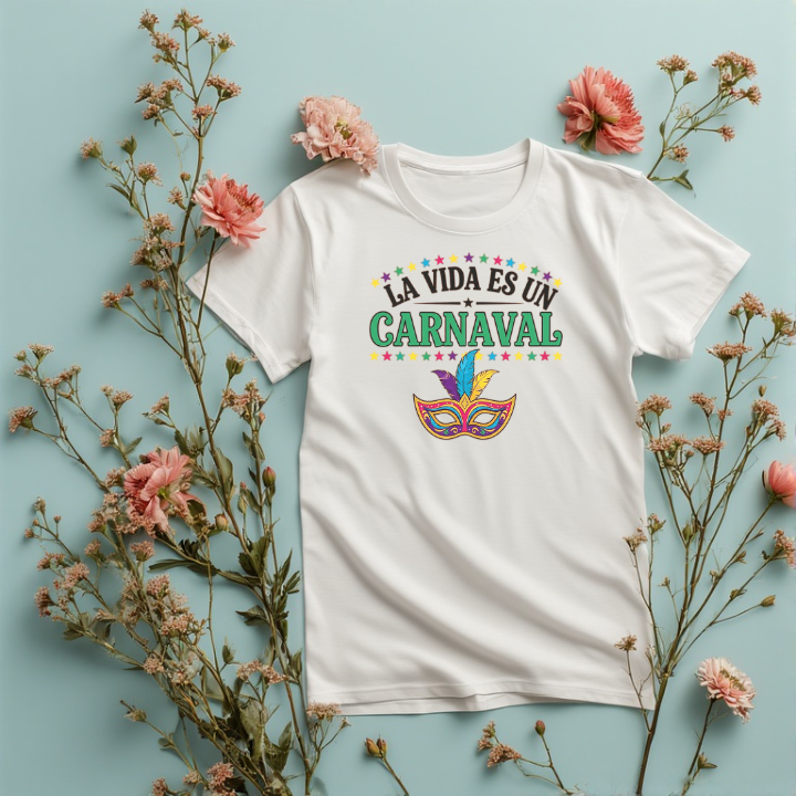 La vida es un carnaval t-shirt graphic