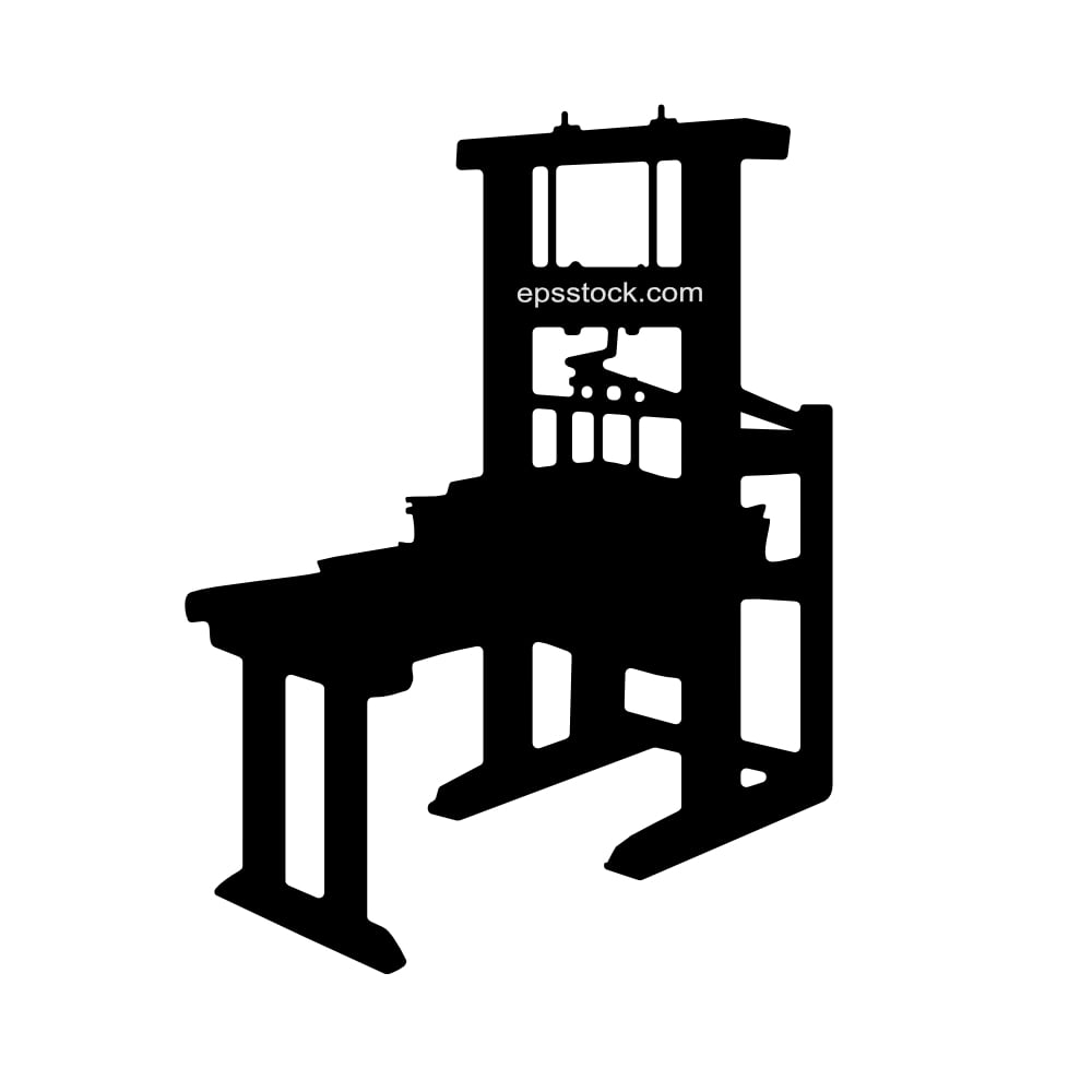old printing press