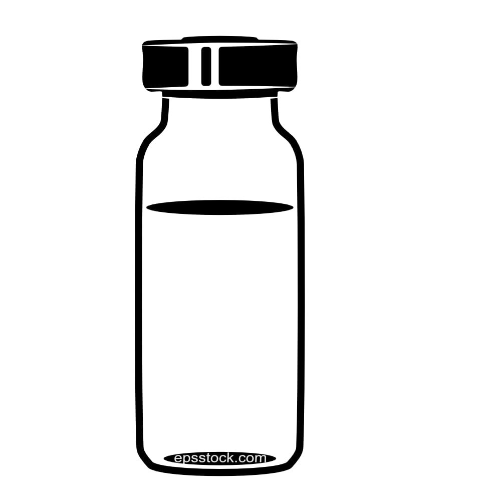 small vaccine Glass Bottle