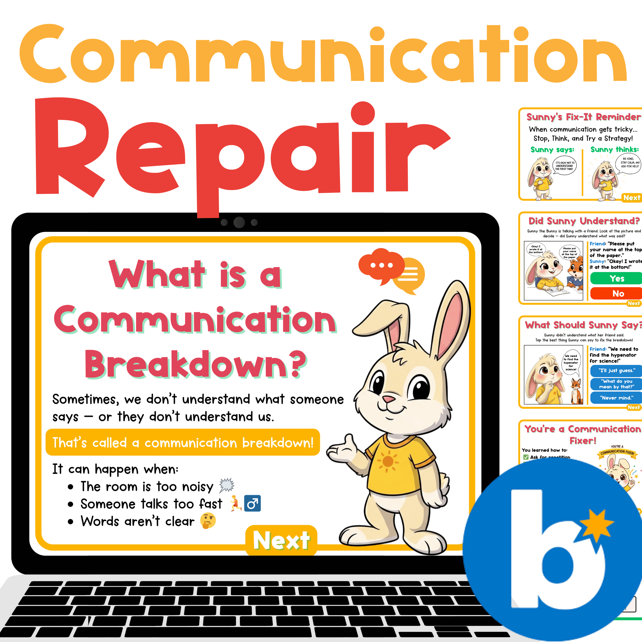 Repair Communication Communication Repair Strategies Boom Cards Self Advocacy Skills ...