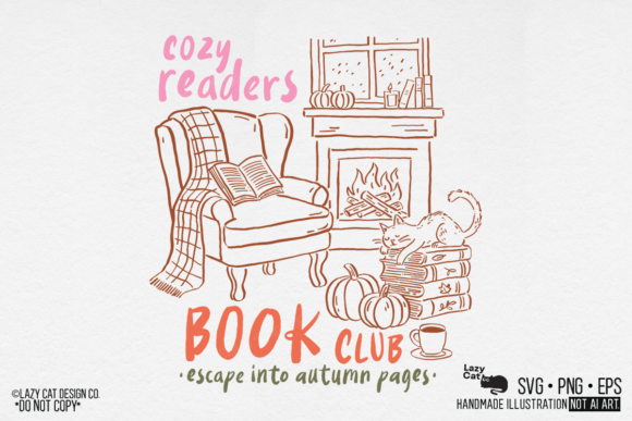 preview of bookish fall quotes svg bundle collection