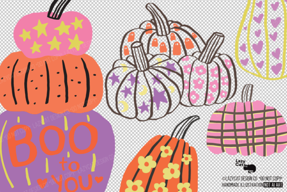 autumn pumpkin svg files in color black and white versions