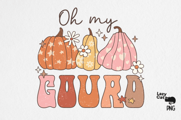 retro fall png bundle mockup for small business use