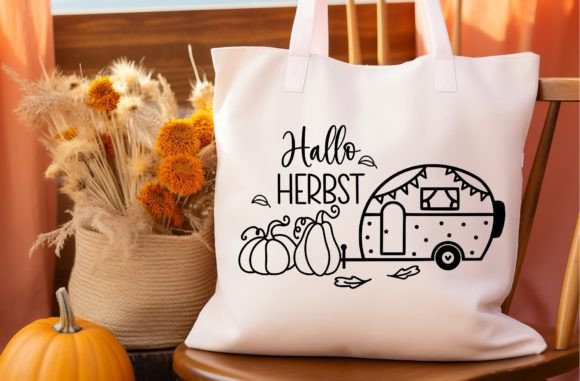 autumn german svg bundle preview for mugs and tote bags