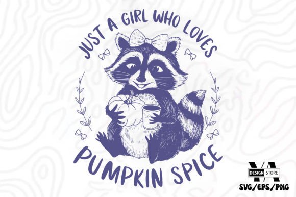 hand-crafted autumn girly designs for tote bags, stickers, pillows, and cards