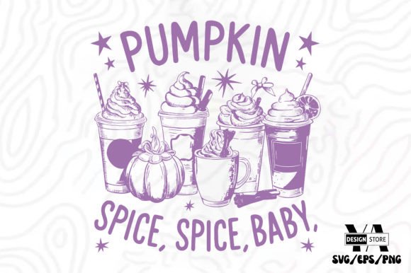 girly fall svg bundle on T-shirt and mug mockups for small business use