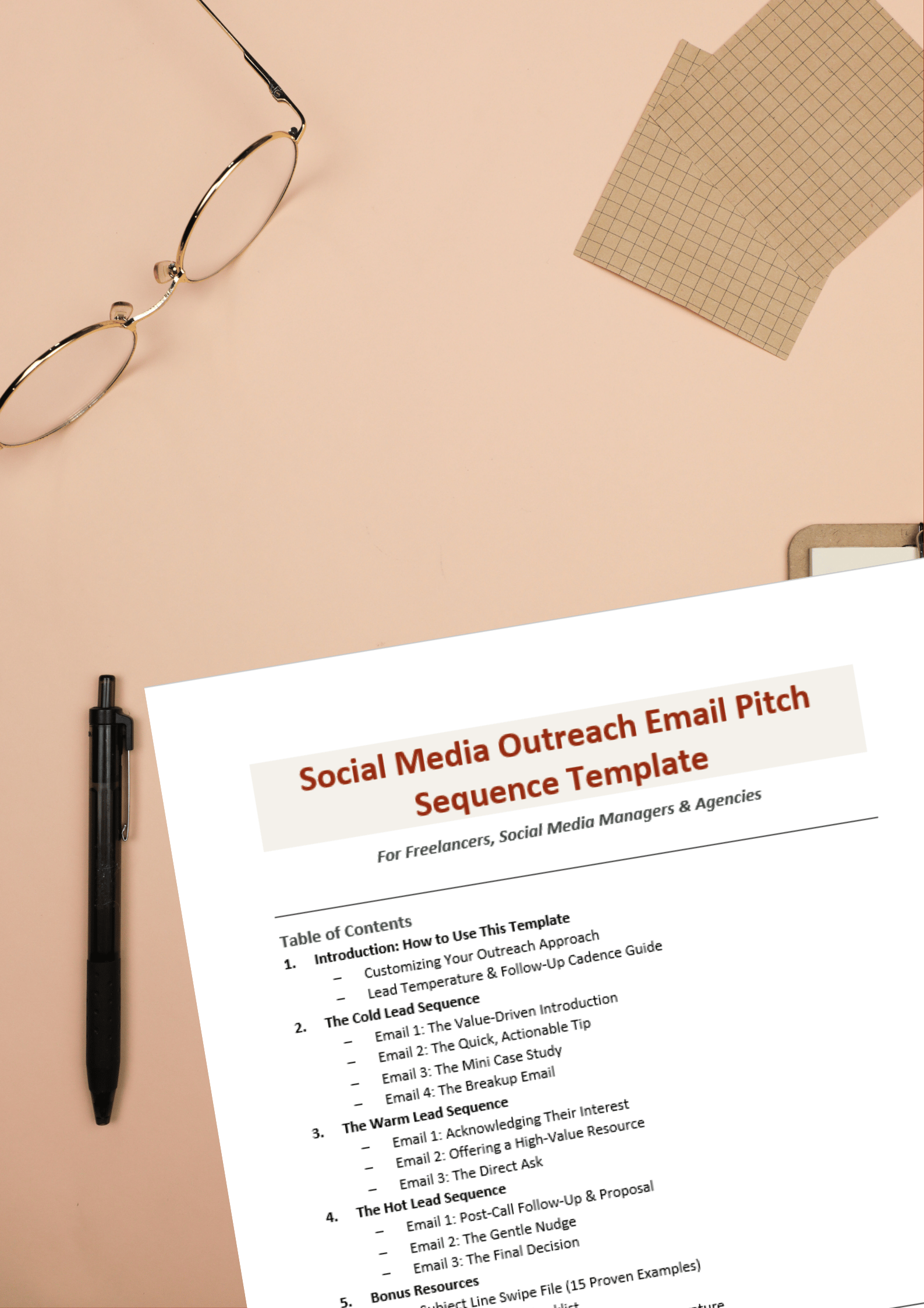 Social Media Cold Outreach Email Script (Editable Word/Google Docs)