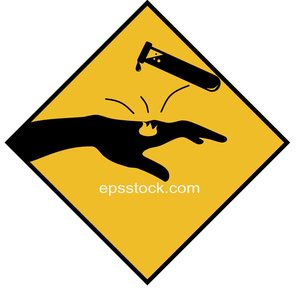 Skin Burn Hazard from Chemicals