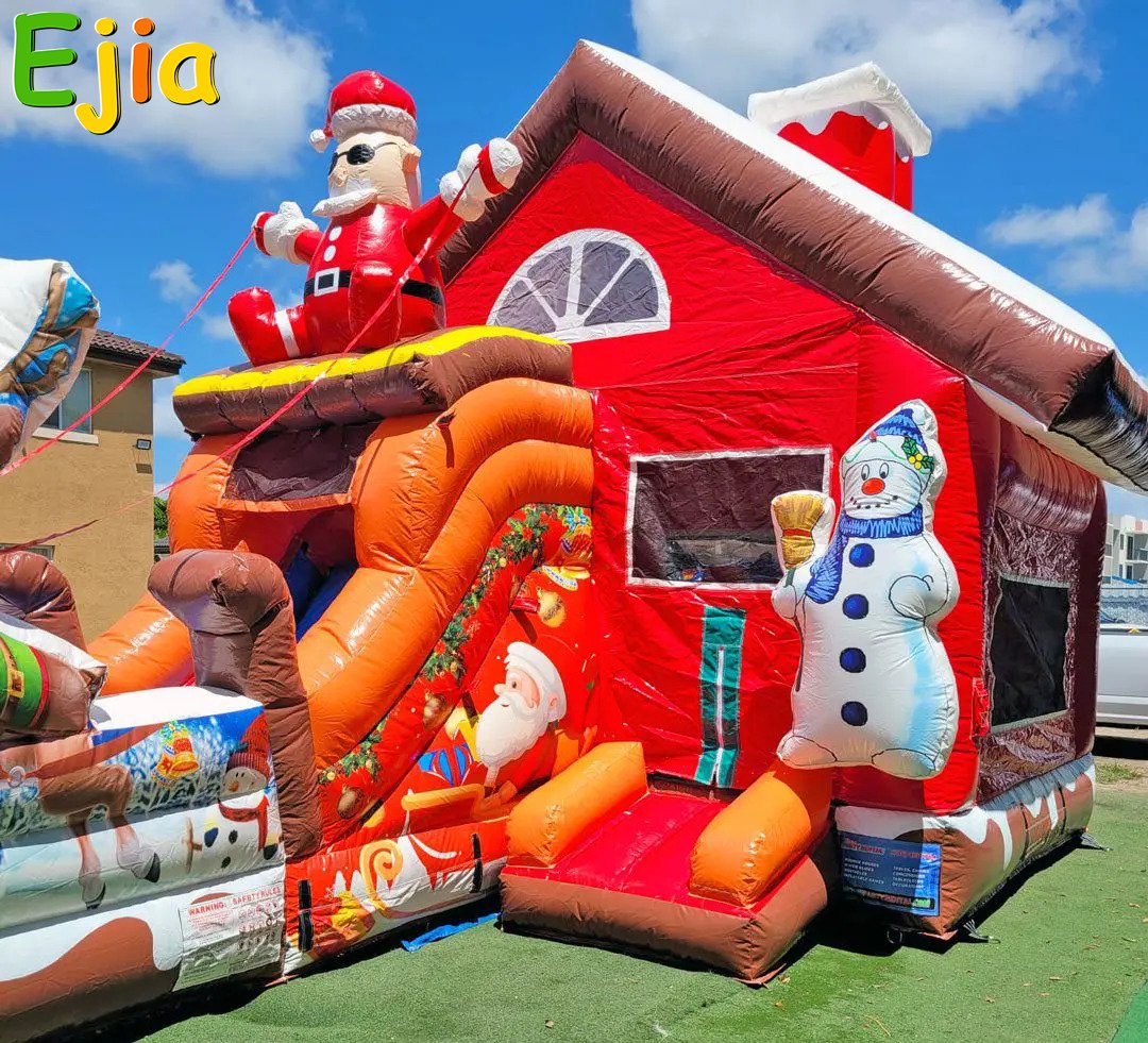 christmas-inflatable-rental-backyard-party-setup