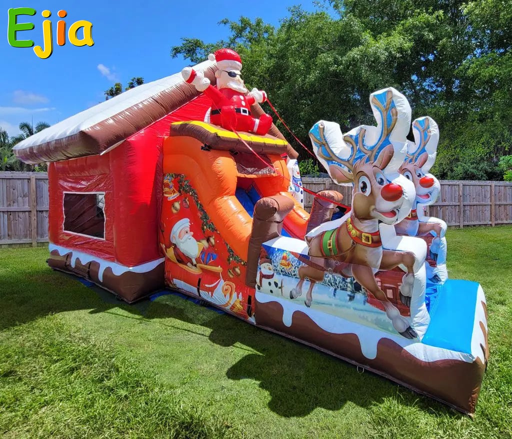 santa-christmas-bounce-house-water-slide-combo-inflatable
