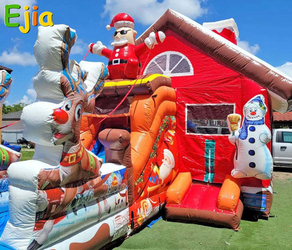 christmas-inflatable-rental-backyard-party-setup