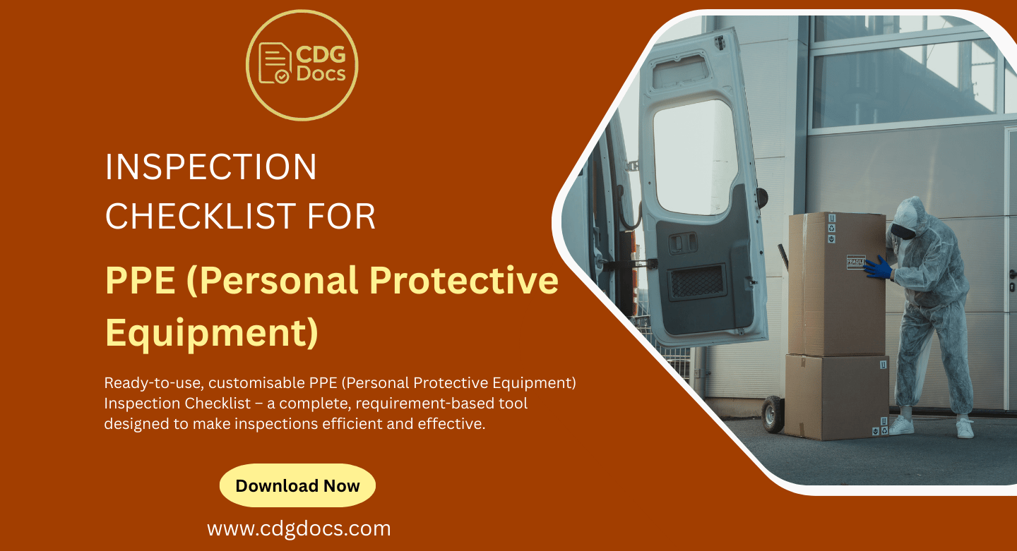 Personal Inspection PPE(Personal Protective Equipment) Inspection Checklist