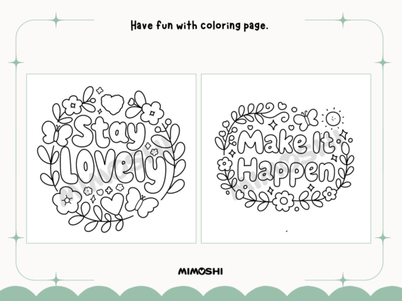 Positive affirmation coloring sheet with quote Little by Little  Printable motivational coloring page with encouraging message